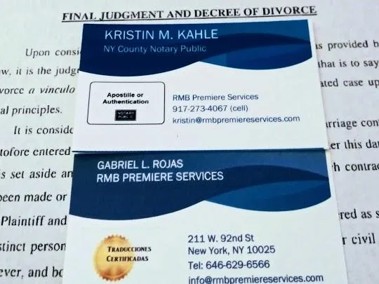 APOSTILLED U.S. DIVORCE DECREE TRANSLATION SERVICES