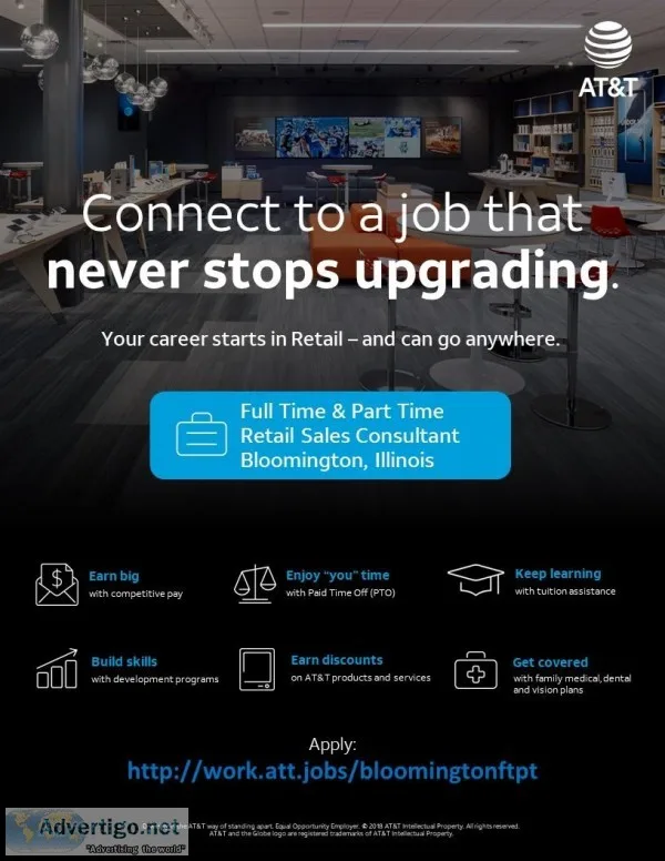 Full Time Retail Sales Consultant - Bloomington IL
