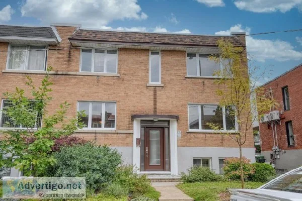 Tr&egraves beau duplex &agrave vendre Villeray Occupation double