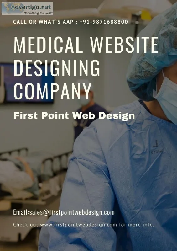 medical website designing company First point web Design