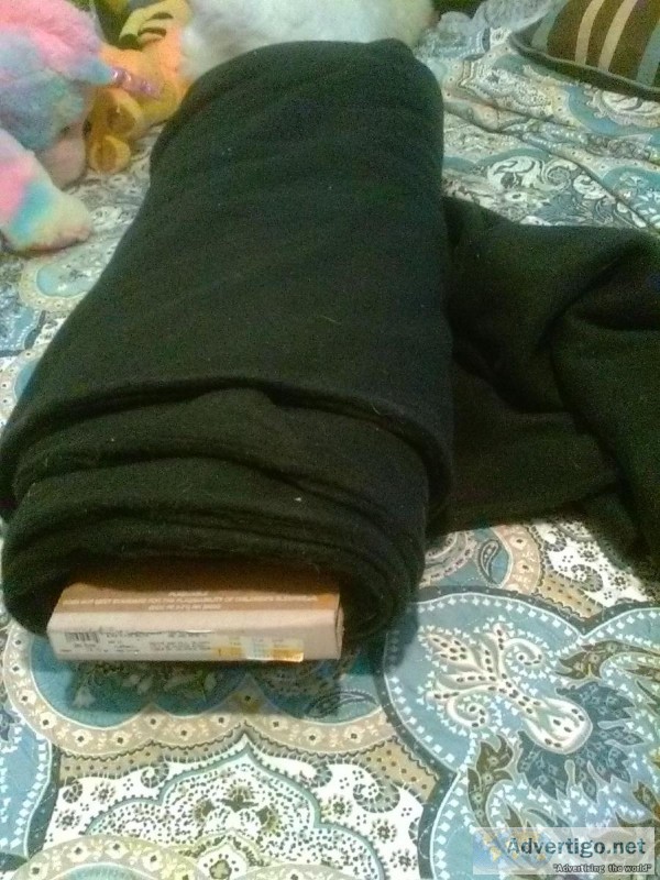 1 Bolt Black Alpine Fleece Fabric 10 Yards long