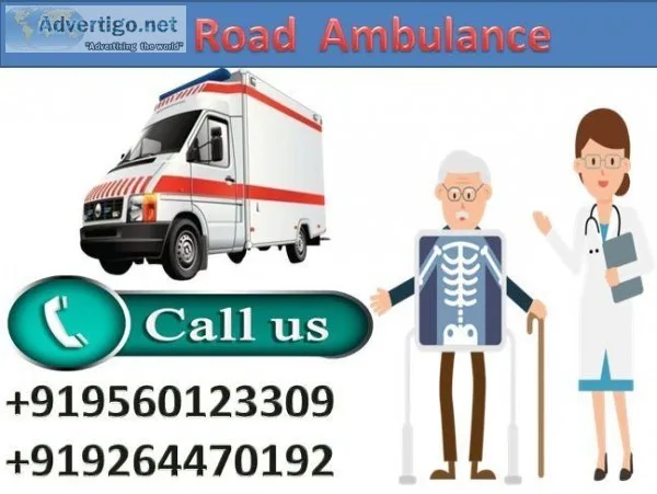 Get Medivic Road Ambulance Service in Kapashera with Medical Tea