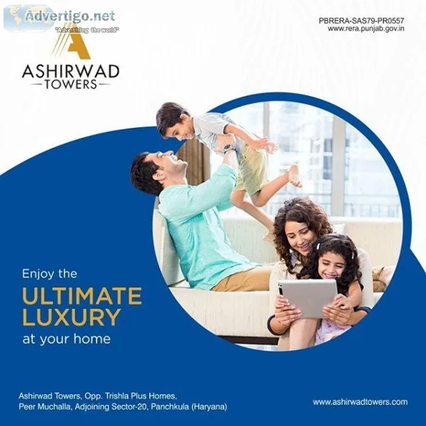 Spacious 3 BHK ready to move apartments &ndash Ashirwad Towers