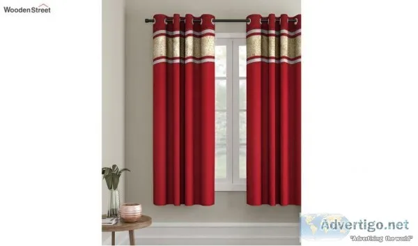 Find the exclusive curtain design collection  Wooden Street