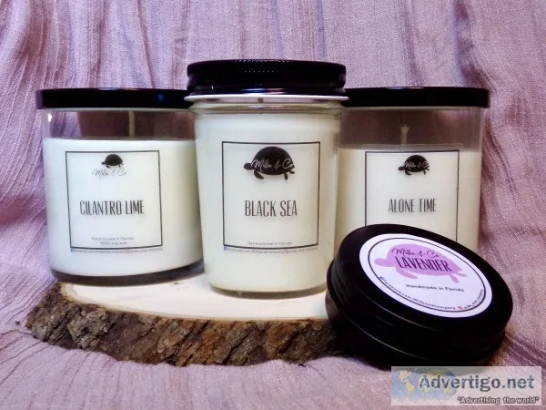 Candles wax melts and lotions
