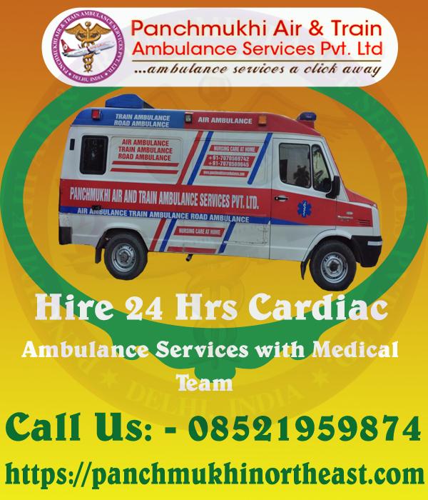 Get an Advanced ICU Road Ambulance Service in Guwahati