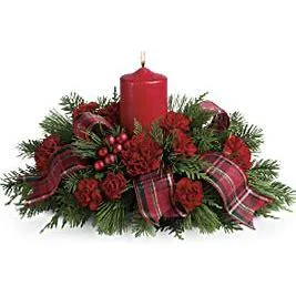 Christmas Candle Centerpiece