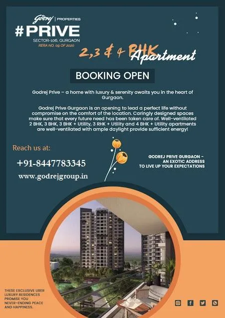 Godrej Prive Sector 106 Gurgaon  Come Embrace As Beautifully Swe