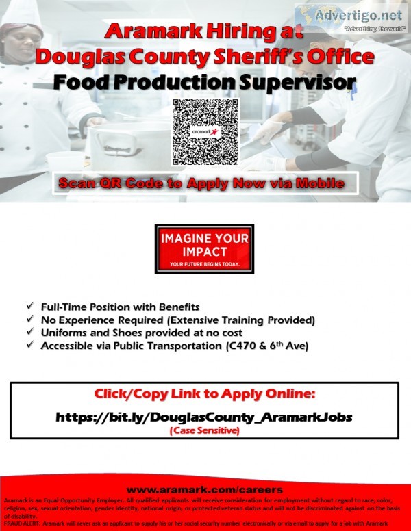 Food Service Lead - Douglas County Sheriff s Office