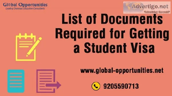 List of Documents Required for Getting a Student Visa