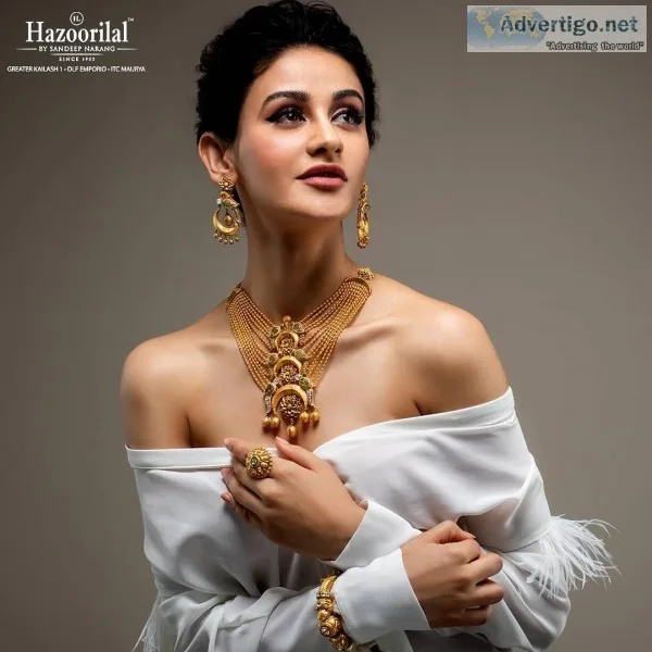 Hazoorilal engagement jewellery designs