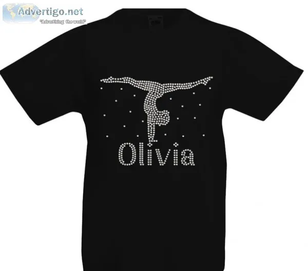 Buy gymnastics Outfits for kids - Hand Stand Diamante T-Shirt