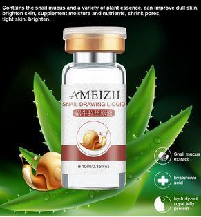 Snail Essence Hyaluronic Acid Serum for Moisturizing Whitening a