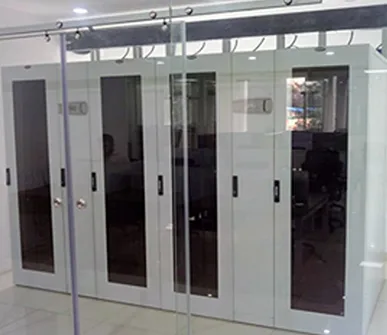 Self contained server rack with cooling