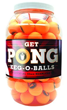 Pong Keg-O-Balls-100 Party Pong Balls per Unit