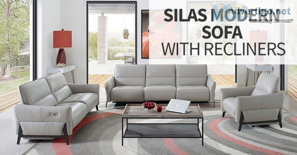 Silas Modern Sofa with Recliner