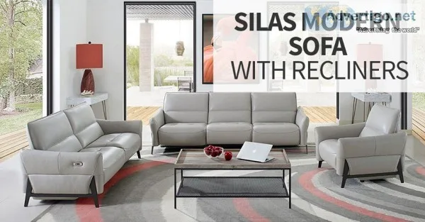 Silas Modern Sofa with Recliner