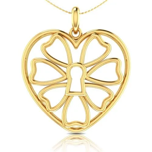 Dishis Designer Jewellery Gold and Diamond Pendant  B2B Export J