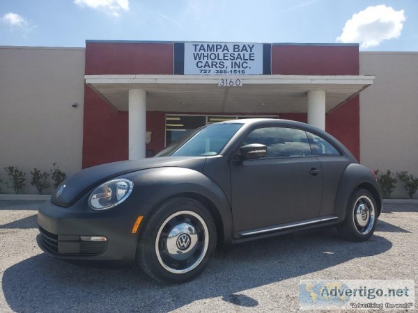 2012 VW BEETLE  FLAT BLACK  TAMPA BAY WHOLESALE CARS INC.  ST. P