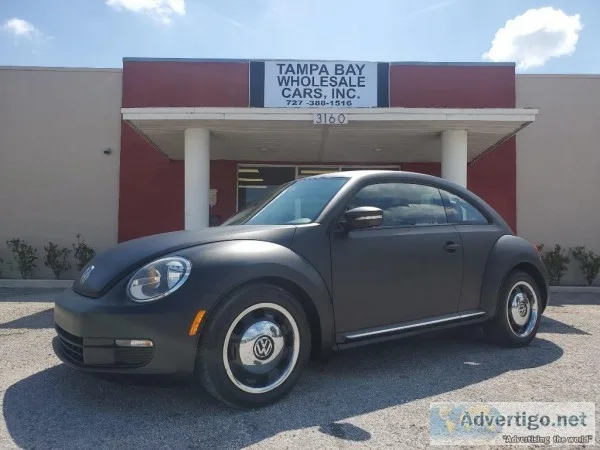 2012 VW BEETLE  FLAT BLACK  TAMPA BAY WHOLESALE CARS INC.  ST. P