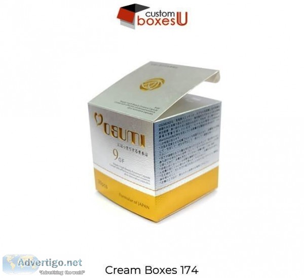 Custom Cream Boxes Wholesale