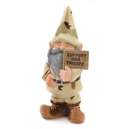 Support Our Troops Garden Gnome (NEW)