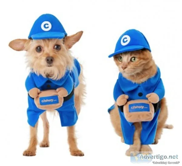 Chewy Box Delivery Driver Dog and Cat Walking Costume