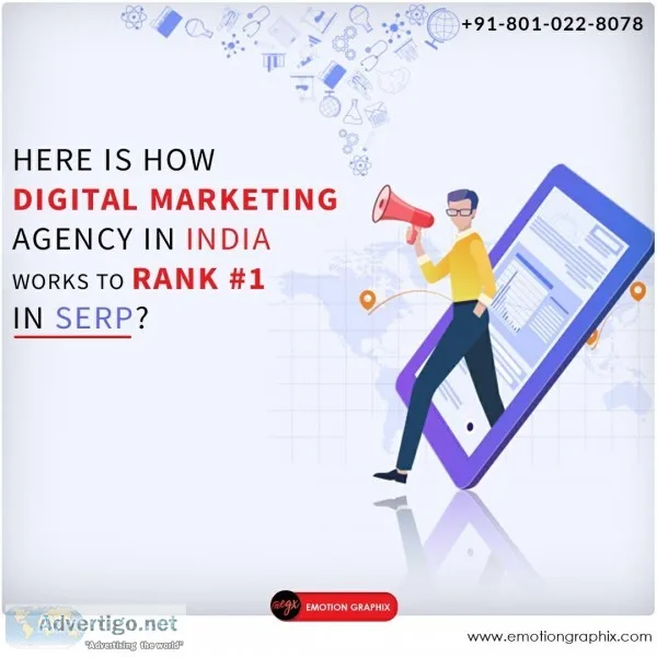 Here is how digital marketing agency in India works to rank 1 in