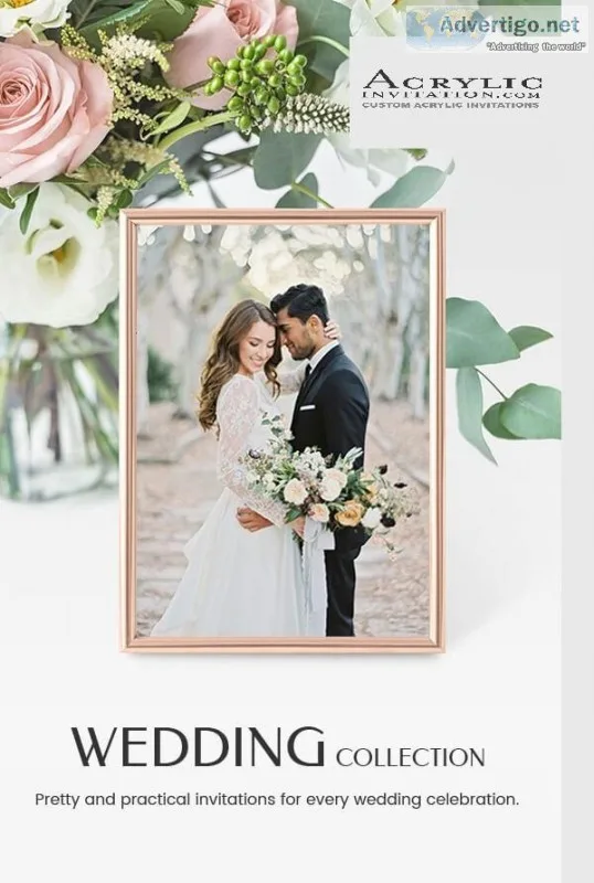 Clear Acrylic Wedding Invitations