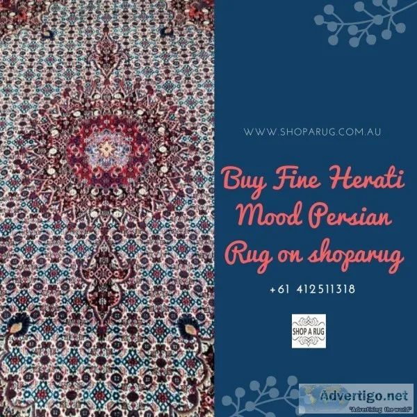 Buy Fine Herati Mood Persian Rug on shoparug