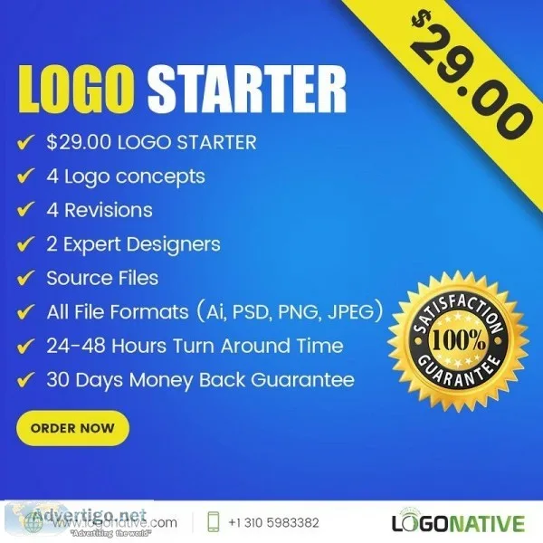 Get 70% Off On Our Logo Starter Package