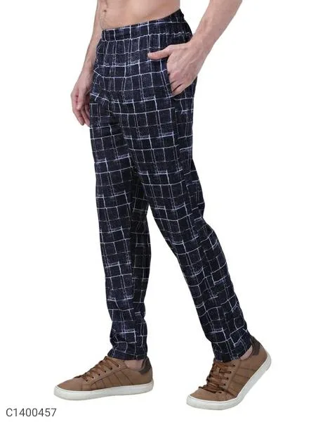 Polyester Blend CamouflageBox Print Slim Fit Track Pants
