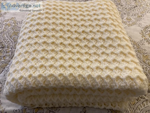 Hand crocheted afghan