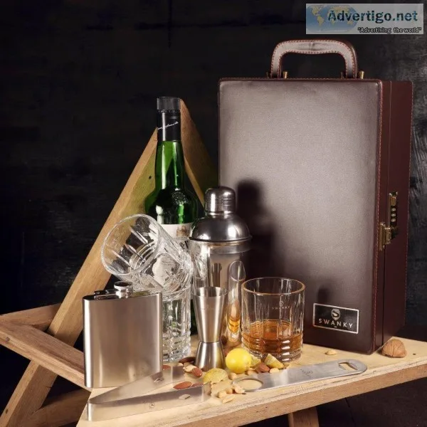 Buy portable bar case set 3-Glasses online India