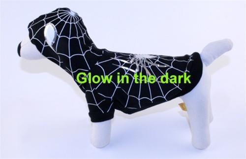 Black Spider Dog Costume Glow in the Dark