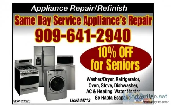 APPLIANCE REPAIR AC and HEATING  ALL MAKES AND MODELS
