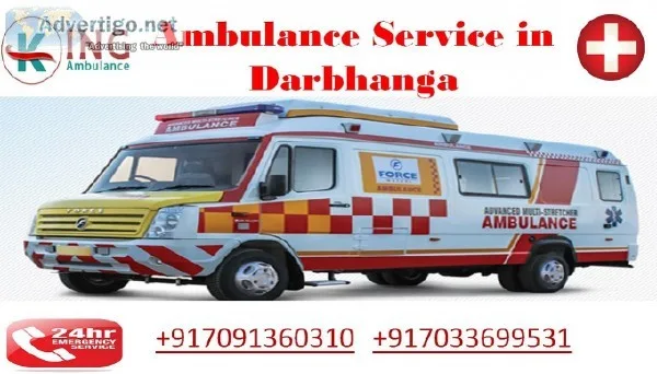 Book an affordable Ambulance Service in Darbhanga with ICU-Suppo
