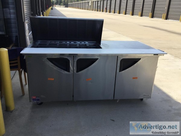 Turbo air 72&rdquoSandwich Prep-Table Brand new with casters
