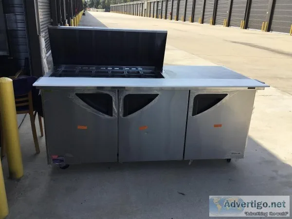 Turbo air 72&rdquoSandwich Prep-Table Brand new with casters