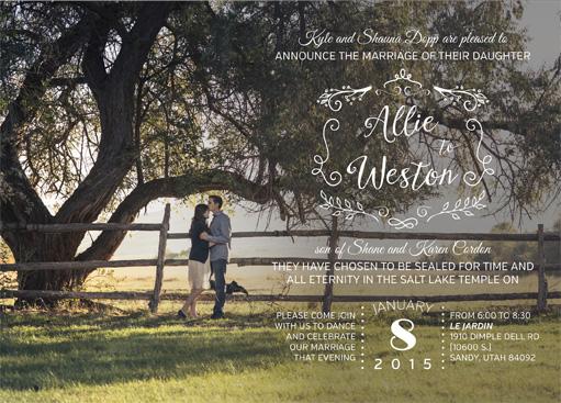LDS Wedding Invitations