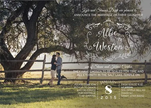 LDS Wedding Invitations
