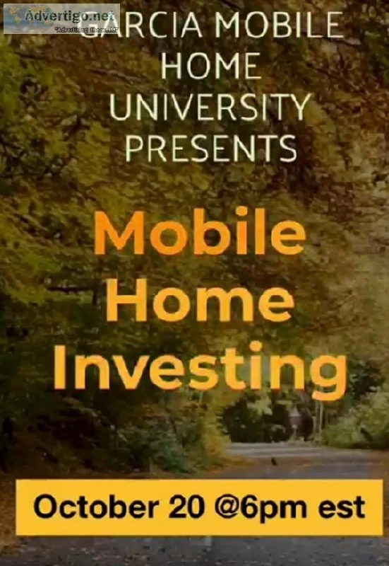 Mobile Home Investing webinar