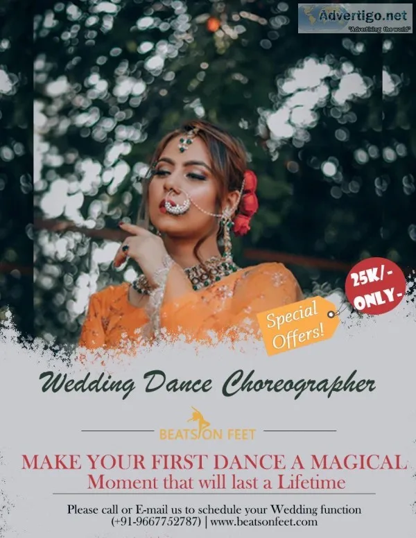 Wedding Dance Choreographer in Delhi  Beats on feet
