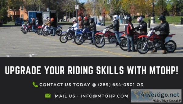 Motorcycle Training at Humber College North Campus