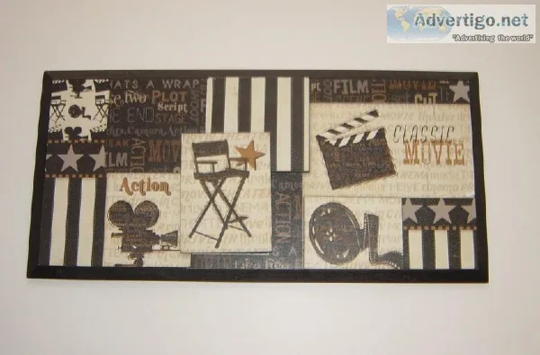 cinema film movie theme wall frame