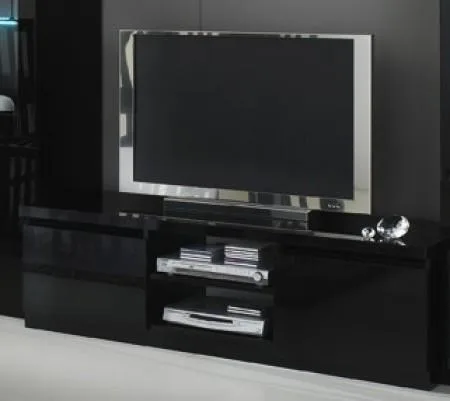 Buy Lynette Black High Gloss TV Stand 150cm