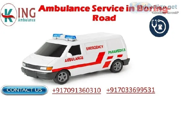 Get Advance Ambulance Service in Boring-Road with Low-Price
