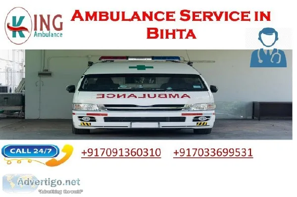 Get Cheap Ambulance Service in Bihta with ICU Facilities