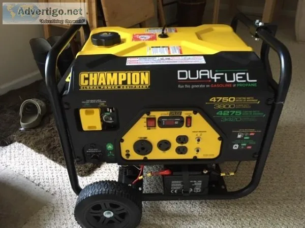Champion Dual fuel propanegas Generator