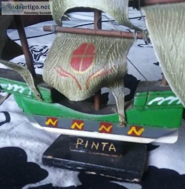 Columbus &quotLa Pinta&quot Wood Ship